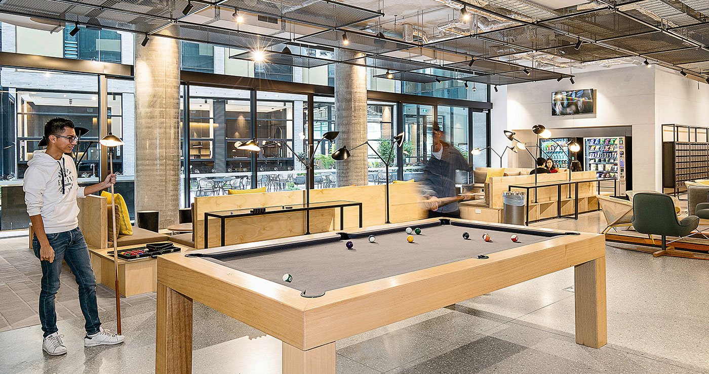 Games area at Iglu Melbourne City