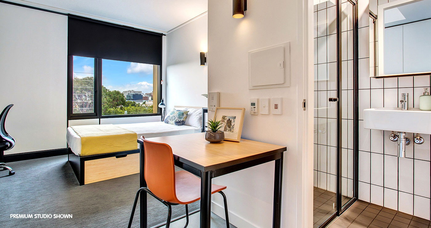 Studio Student Apartment at Iglu Melbourne City, Melbourne Iglu