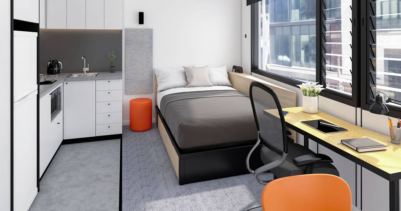 Iglu South Yarra Premium Studio Apartment Layout 3